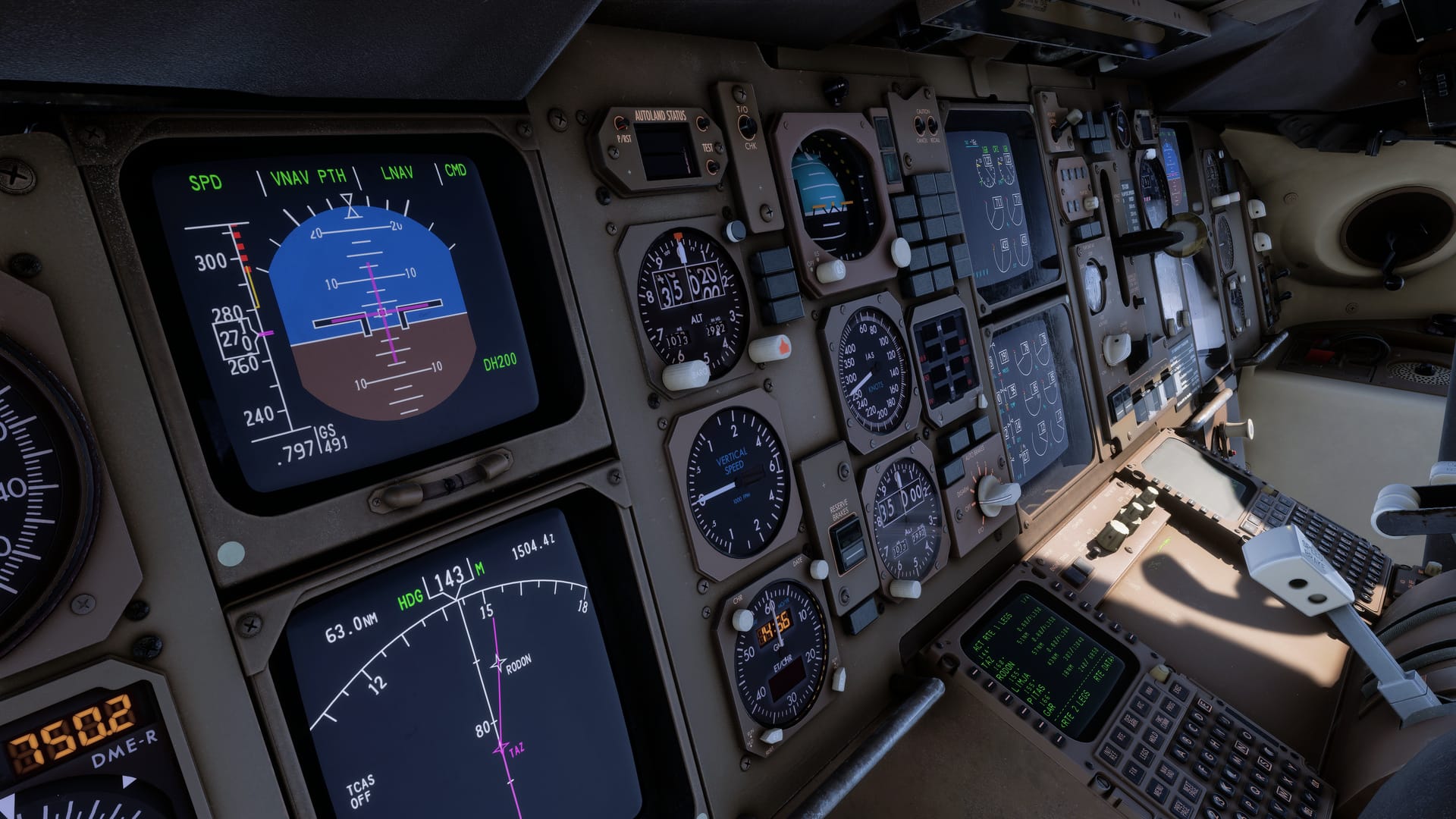 757 cockpit screens